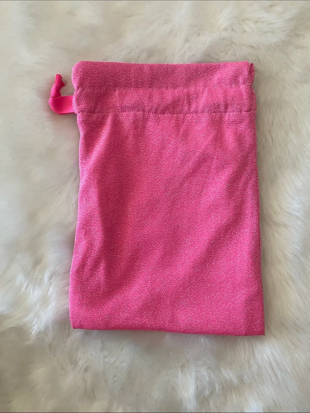 triangl swimwear Pink Shimmer Drawstring Cosmetic Bag